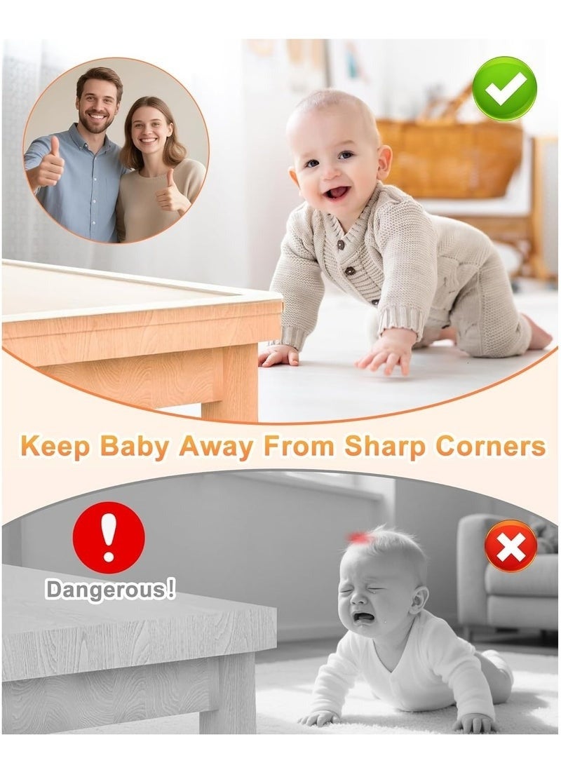 Gonice Safety Edge Corner Protector,Clear Baby Proofing Guards for Child Safety,Soft Silicone Bumper Strip for Sharp Corners of Cabinet,Tables,Drawers,Transparent and Removed without Glue Left,3M - Image 4